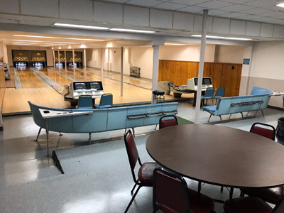 Photo of bowling alley and recreation area